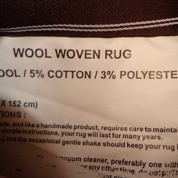 NWT Dash & Albert Malta Navy Woven Wool Rug (Annie Selke Company) Handmade - Picture 16 of 16